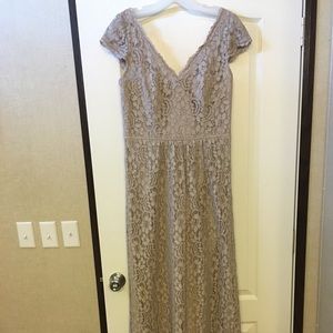David’s Bridal Lace Bridesmaid Dress